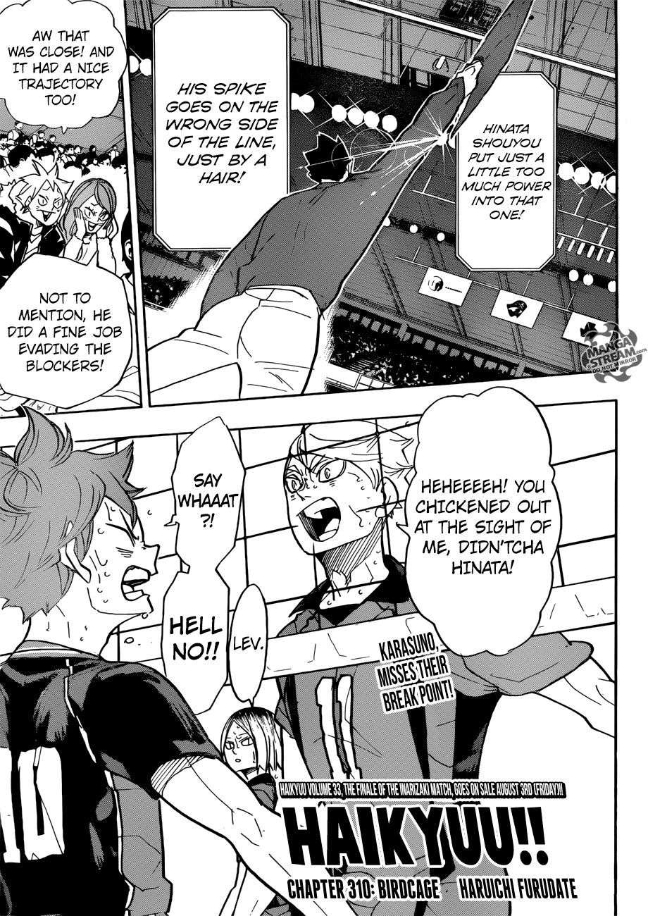 Haikyuu!!, Chapter 310 image 01